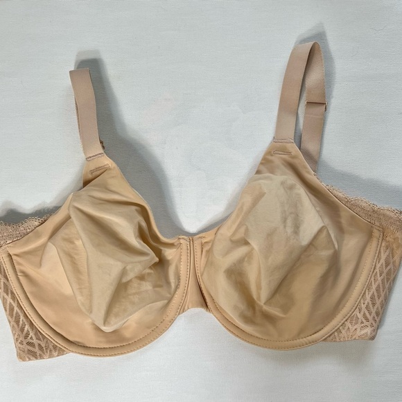 Wacoal 36 DDD Ultimate Side Smoother Underwire Bra 855338 Beige - Picture 4 of 7